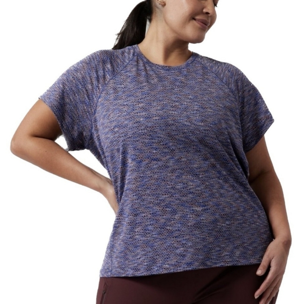 Athleta Ultimate Train Mesh Short Sleeve Tee